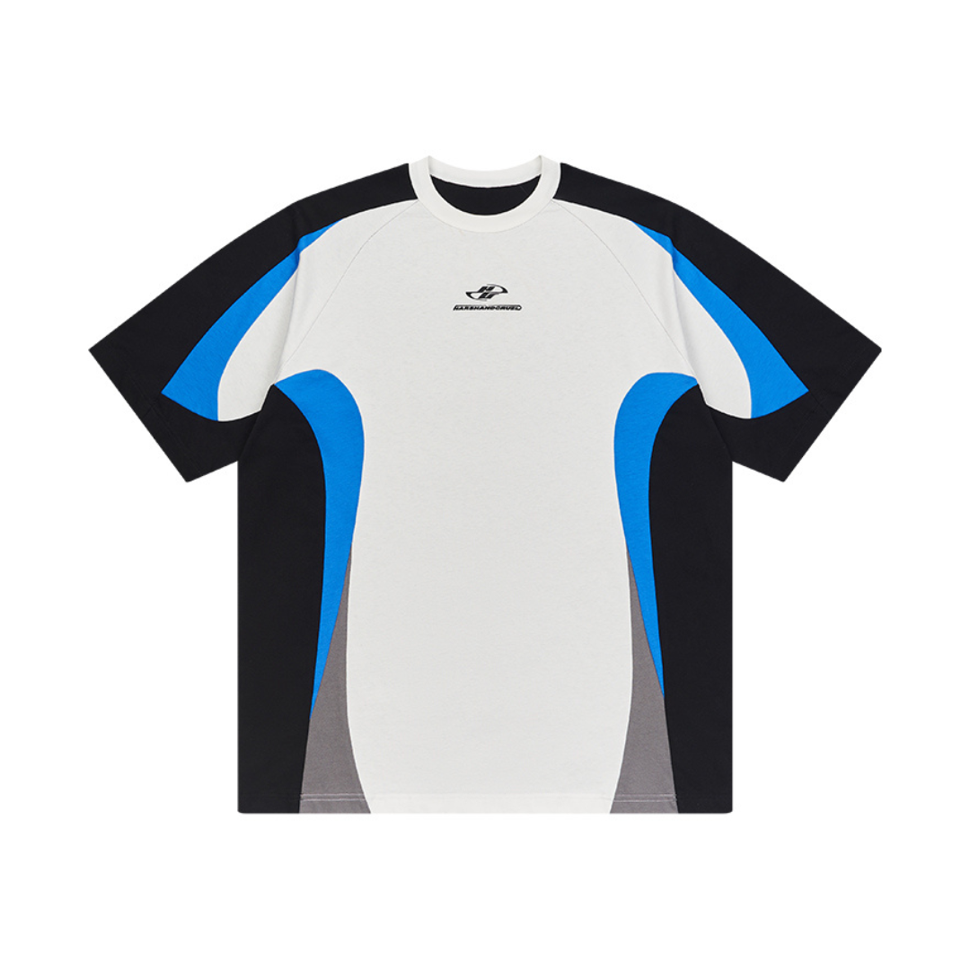 Harsh and Cruel Contrast Color Stitching Logo Tee