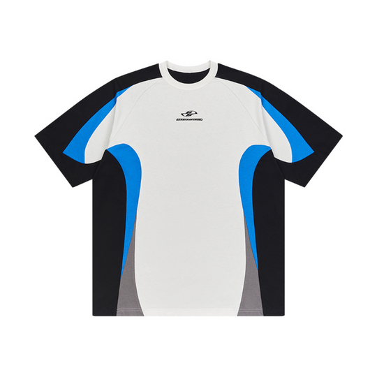 Harsh and Cruel Contrast Color Stitching Logo Tee
