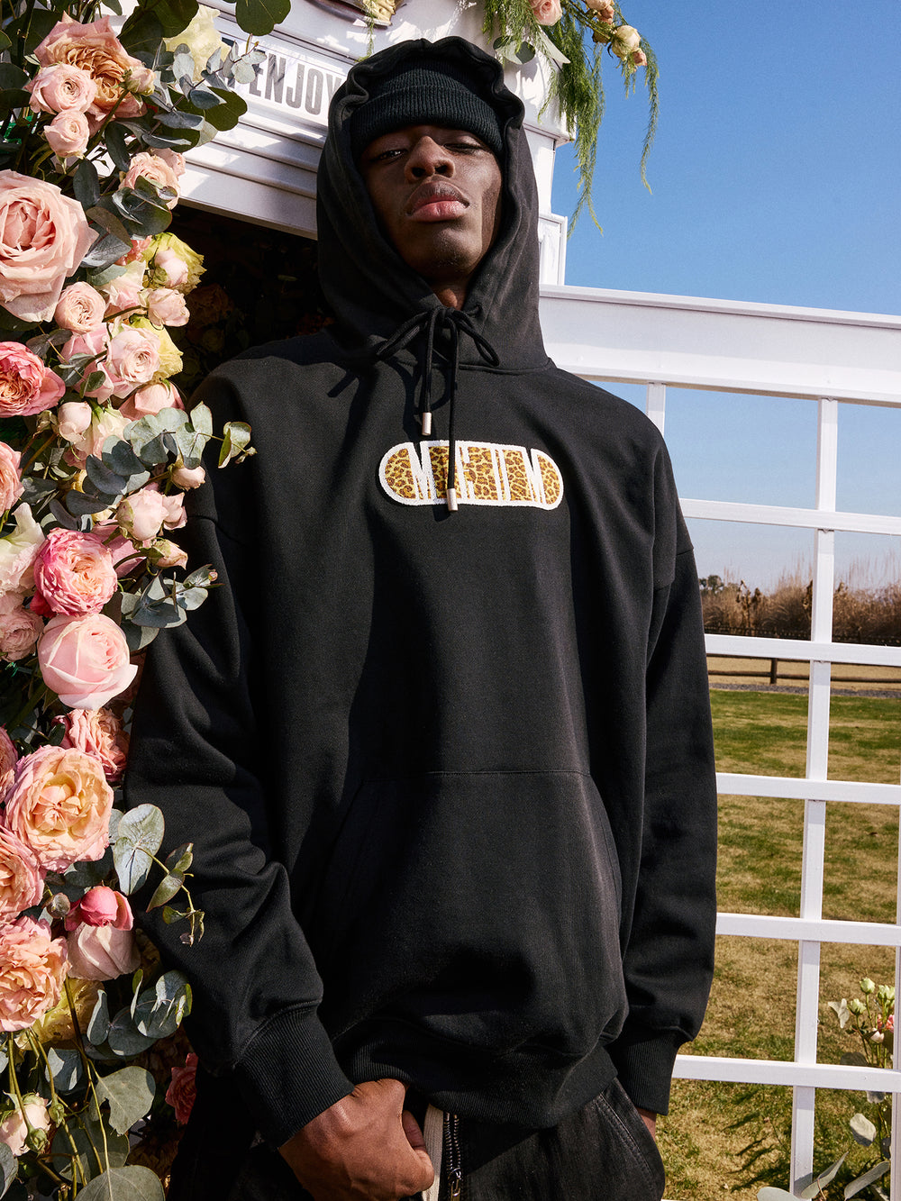 MEDM Animal & Camouflage Embroidery Capsule Logo Letter Hoodie