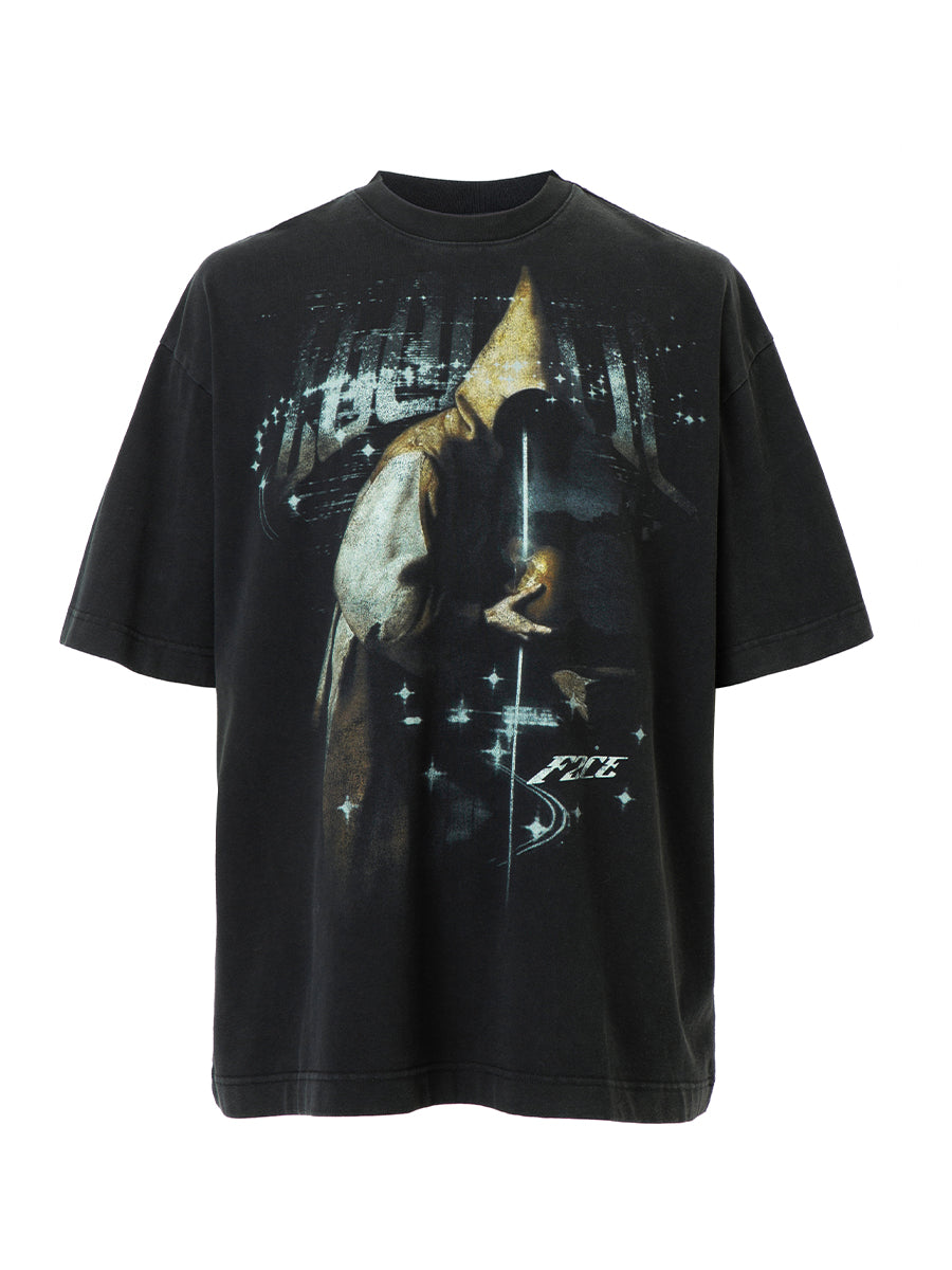 F2CE Washed Vintage Mage Printed Tee