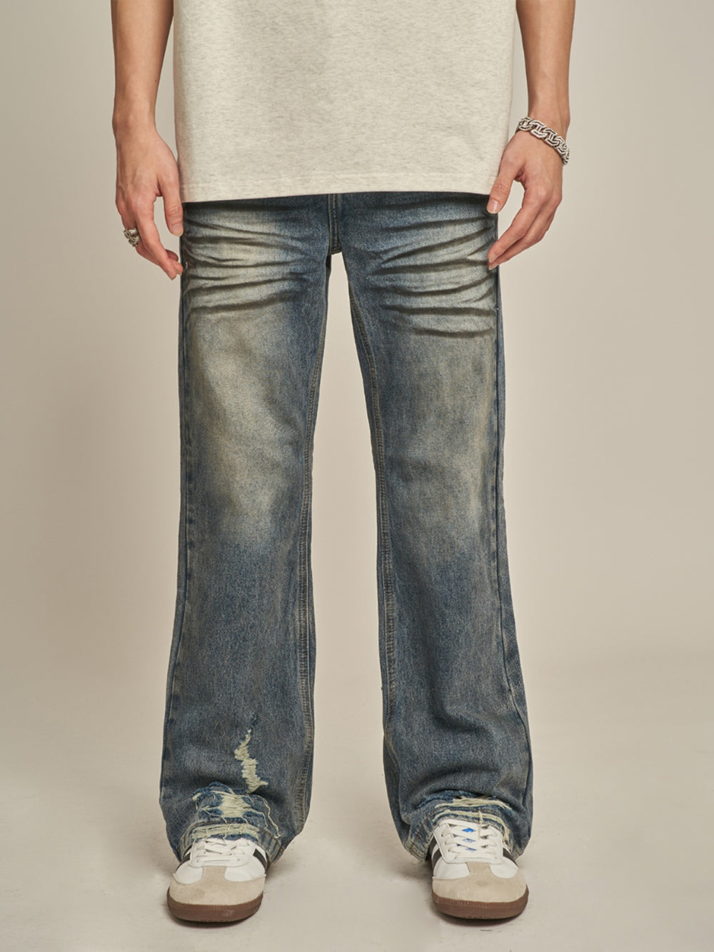 F3F Select Cat Whisker Frayed Jeans