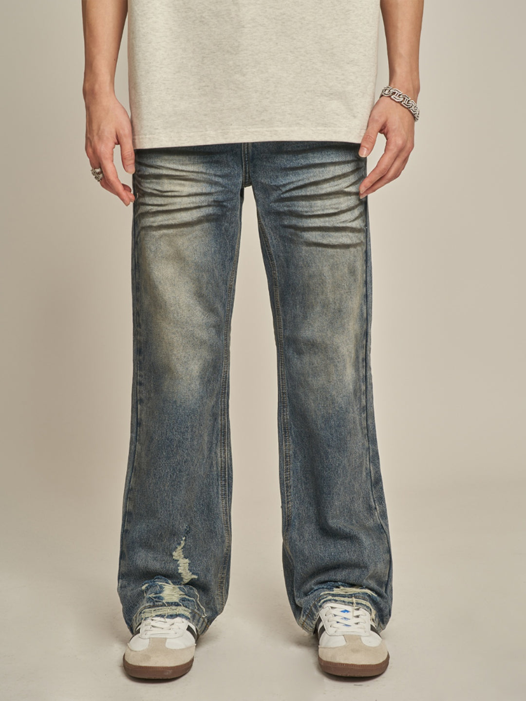 F3F Select Cat Whisker Frayed Jeans