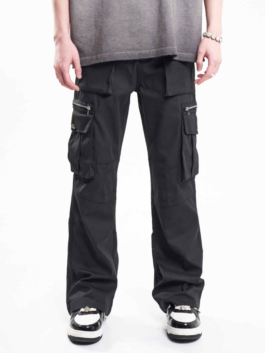 F3F Select Multi Pocket Patchwork Work Cargo Pants