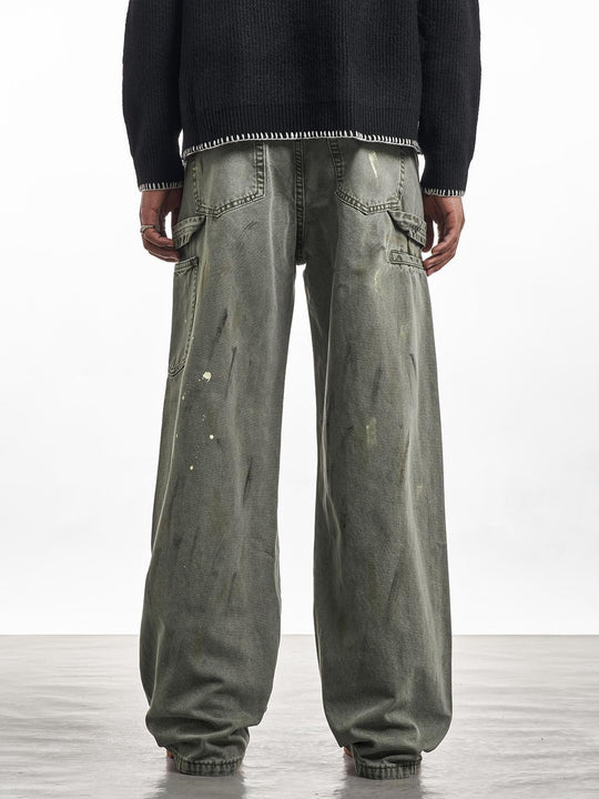 F3F Select Ink Splash Work Jeans | Face 3 Face