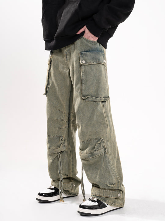F3F Select Straps Multi Pocket Work Cargo Jeans