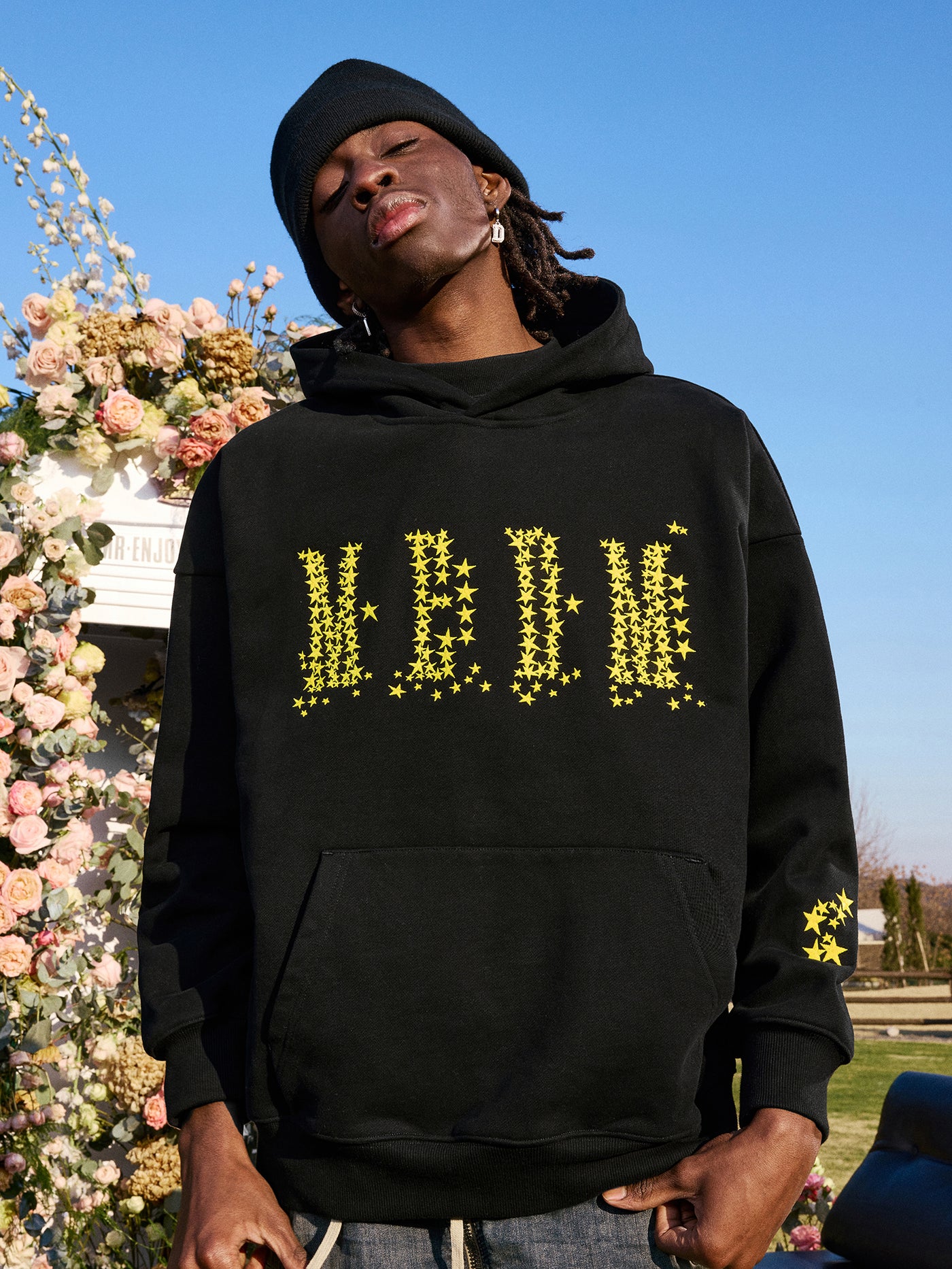 MEDM Star Embroidery Hoodie
