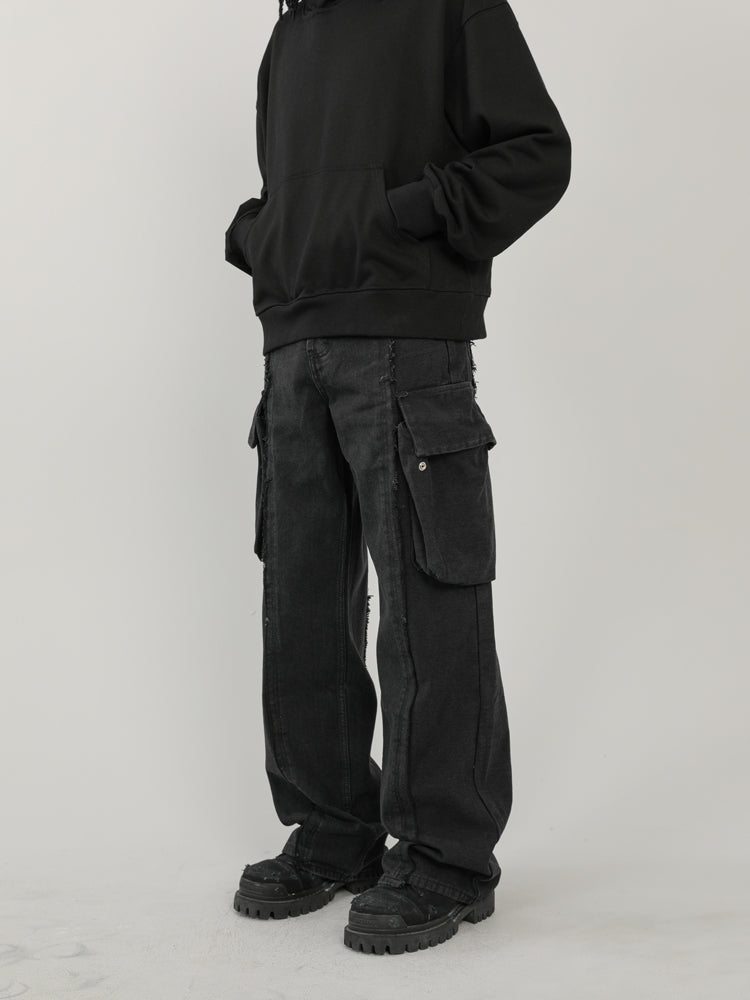 F3F Select Fringe Multi Pocket Work Cargo Jeans