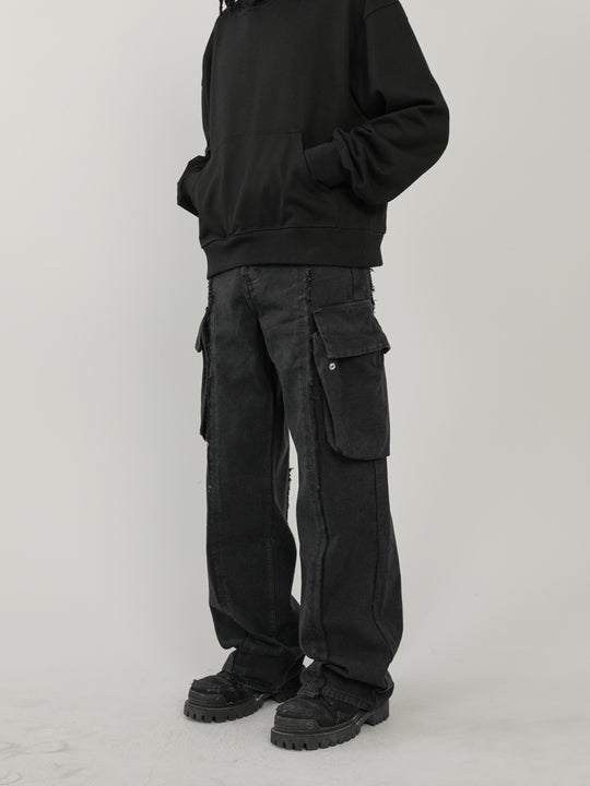 F3F Select Fringe Multi Pocket Work Cargo Jeans