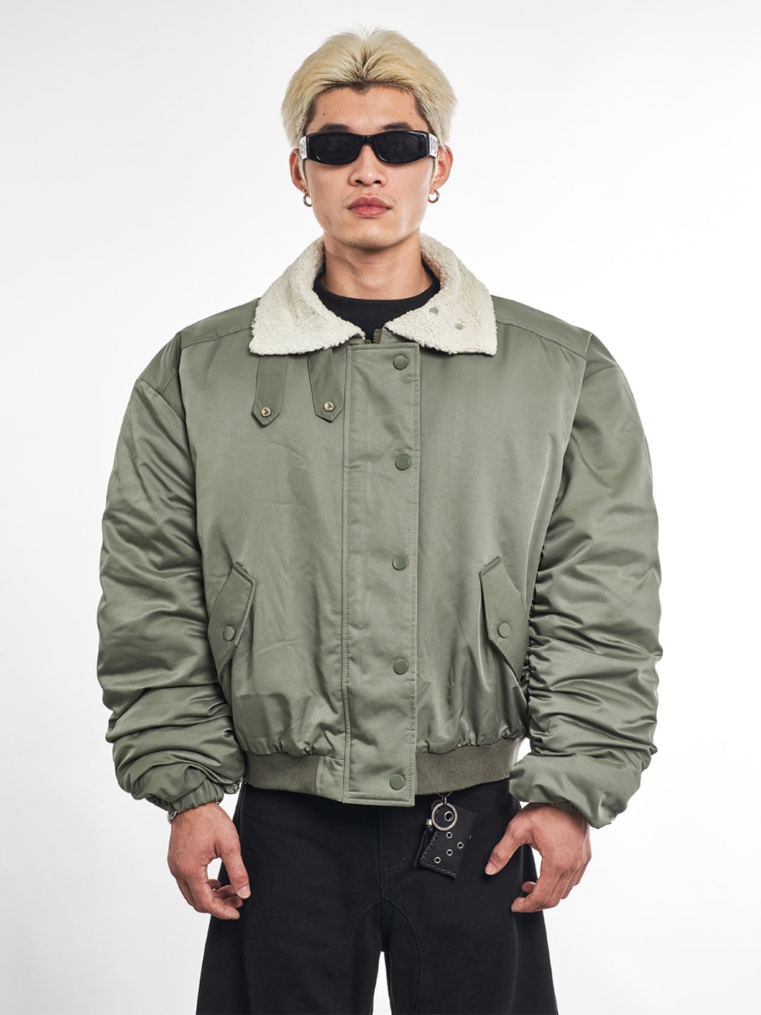 F3F Select Fur Collar MA-1 Bomber Flight Jacket | Face 3 Face
