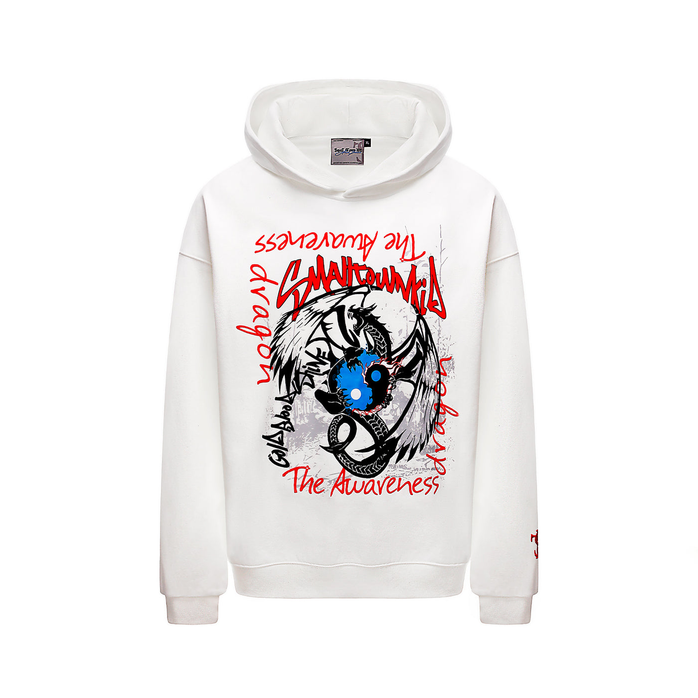 Small Town Kid Dragon Print Hoodie | Face 3 Face