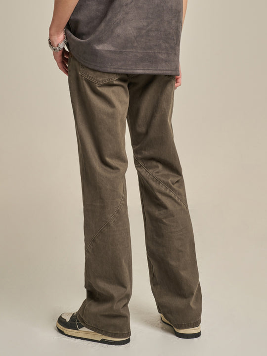 F3F Select Minimalist Silhouette Drape Stitch Pants