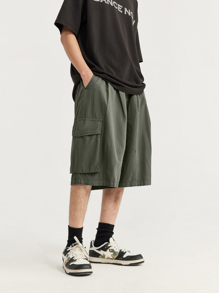 F3F Select Multi Pocket Two Tuck Wide Work Cargo Shorts