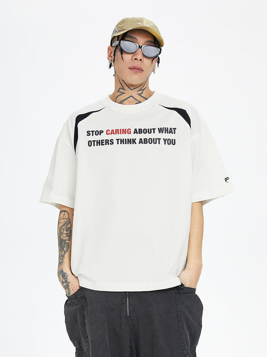 F2CE Basic Slogan Letter Printed Tee