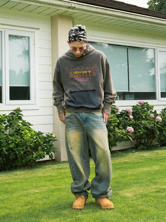 S45 Washed Aging Hoodie | Face 3 Face