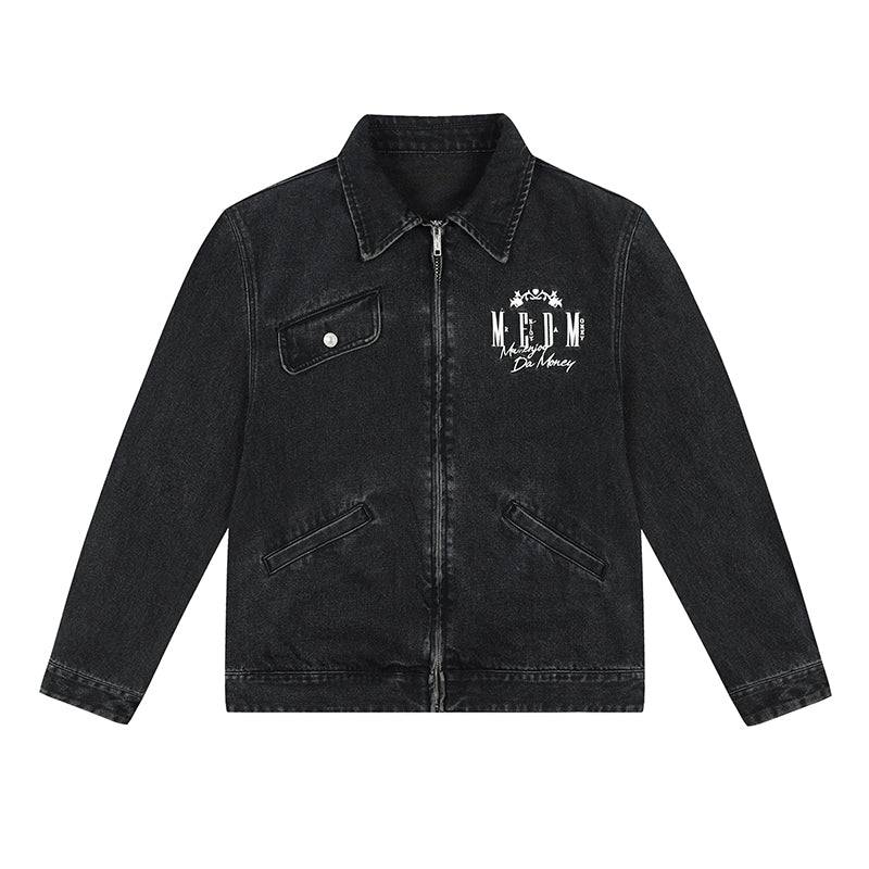 MEDM Washed Denim Work Jacket | Face 3 Face