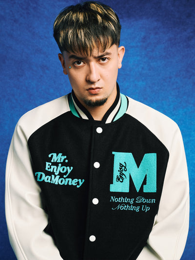 MEDM Font Typography Varsity Jacket | Face 3 Face