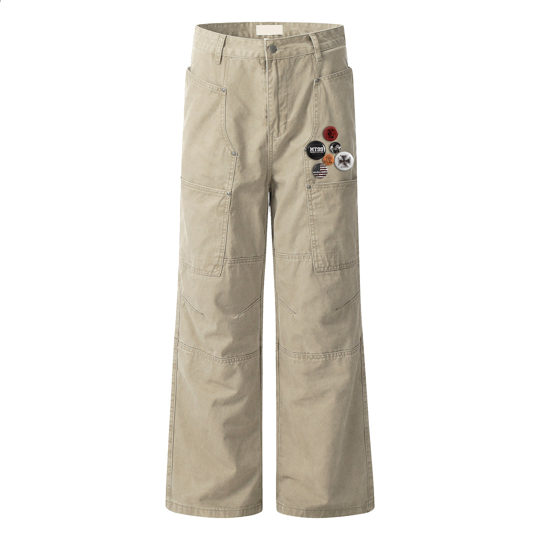 F3F Select Line Stitching Pocket Work Pants | Face 3 Face
