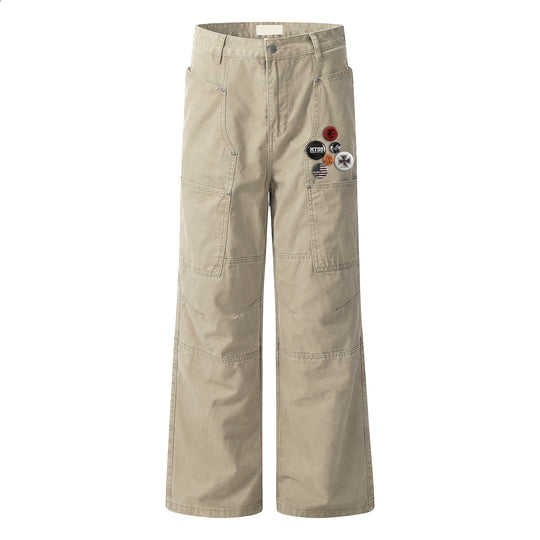 F3F Select Line Stitching Pocket Work Pants | Face 3 Face