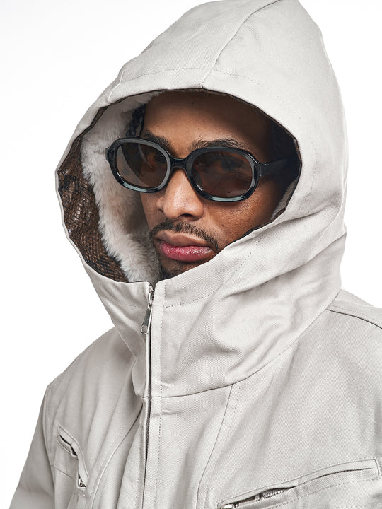 F3F Select Snake Pattern Lining Hooded Jacket | Face 3 Face