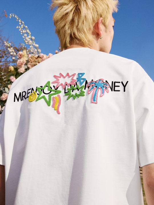 MEDM Coconut Star Embroidered M Label Tee