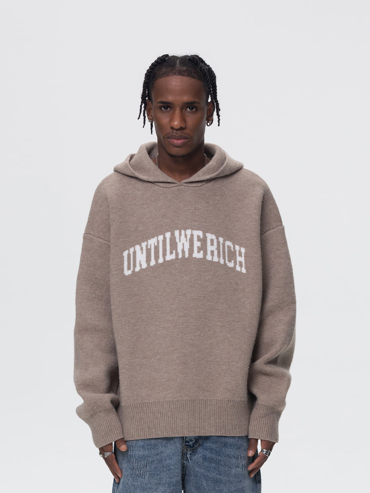 UNTILWERICH Jacquard Hooded Knit Sweater | Face 3 Face