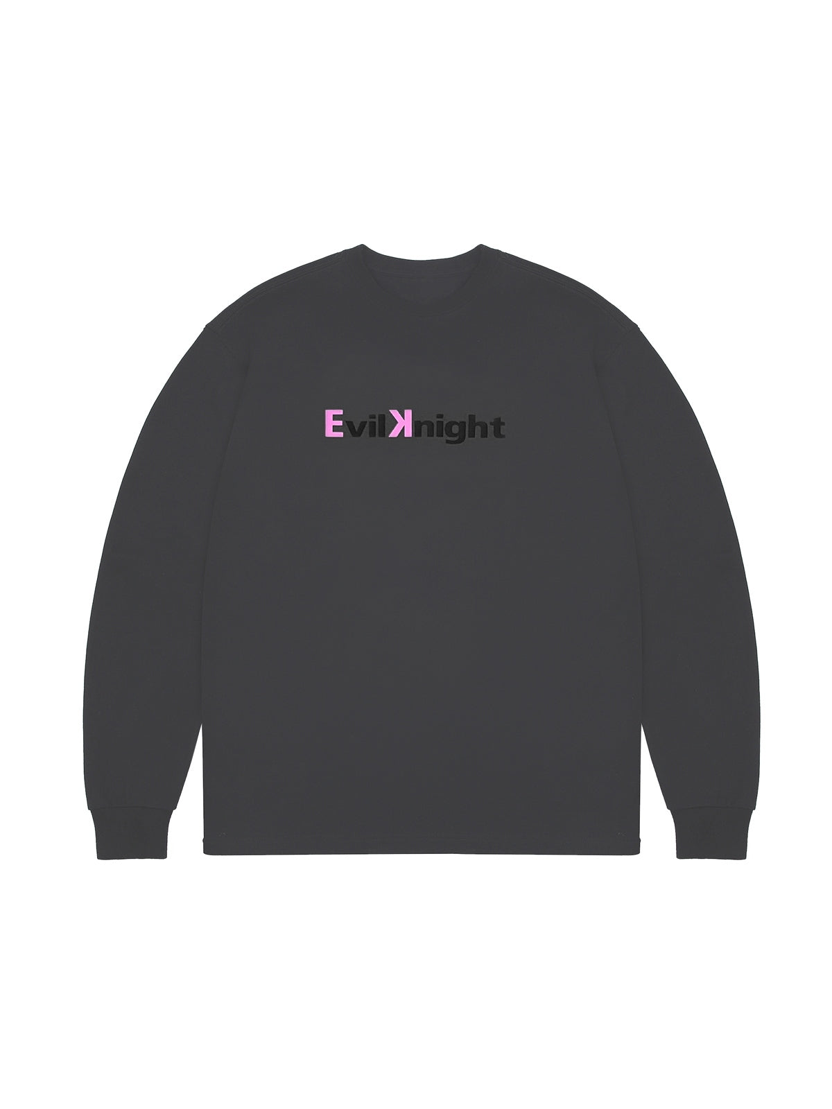 EVILKNIGHT(EK) Basic Logo Long Sleeve Tee | Face 3 Face