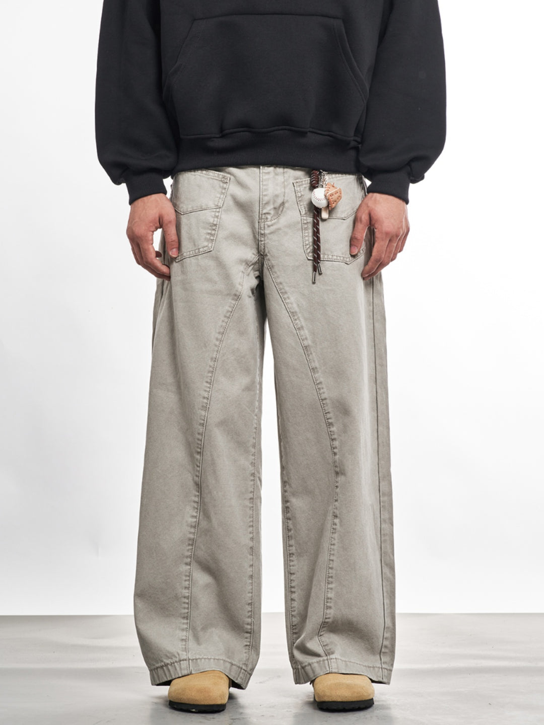 F3F Select Patch Pocket Waist Pull Ring Work Pants | Face 3 Face