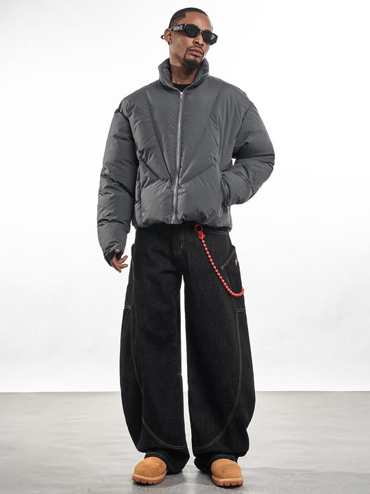 F3F Select Deconstructed Lines Puffer Jacket | Face 3 Face