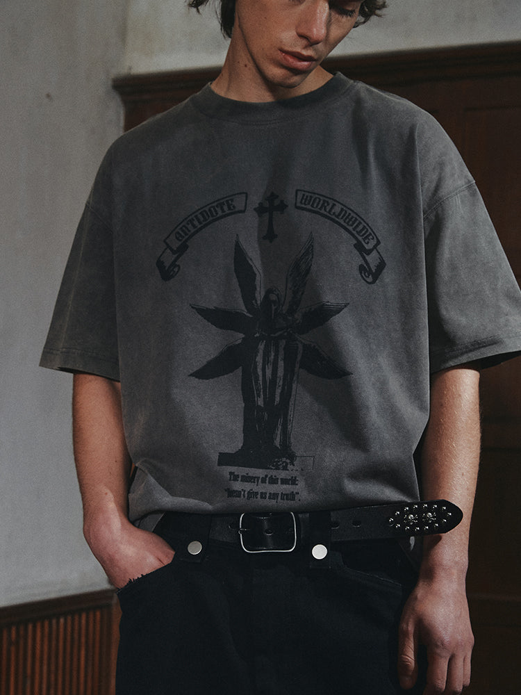 ANTIDOTE Dr. Beak Printed Vintage Washed Tee