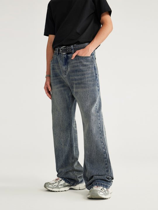 F3F Select Retro Distressed Bamboo Washed Micro Denim Jeans