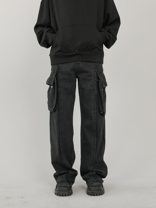 F3F Select Fringe Multi Pocket Work Cargo Jeans