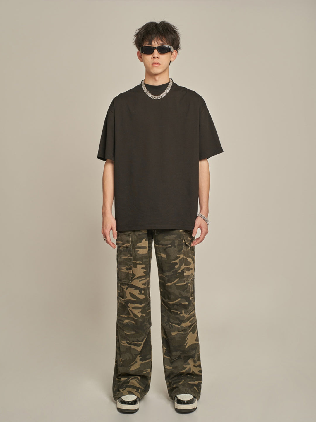 F3F Select Camouflage Workwear Straight Cargo Pants