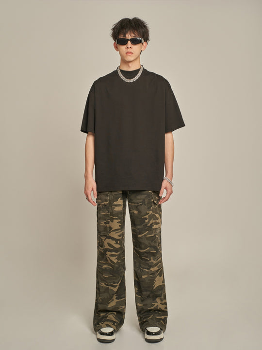 F3F Select Camouflage Workwear Straight Cargo Pants