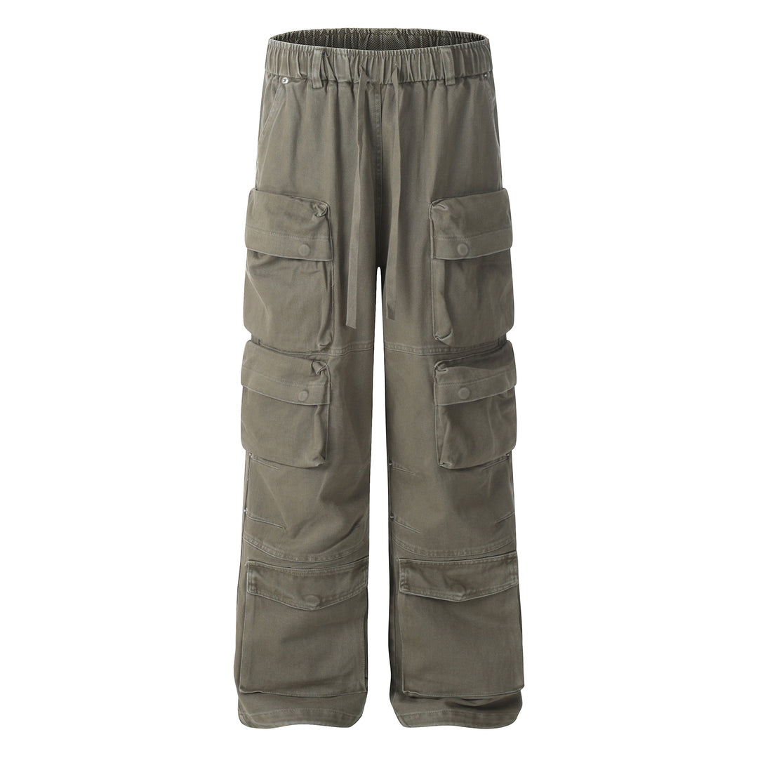 F3F Select Multi 3D Pockets Drawstring Utility Cargo Pants | Face 3 Face