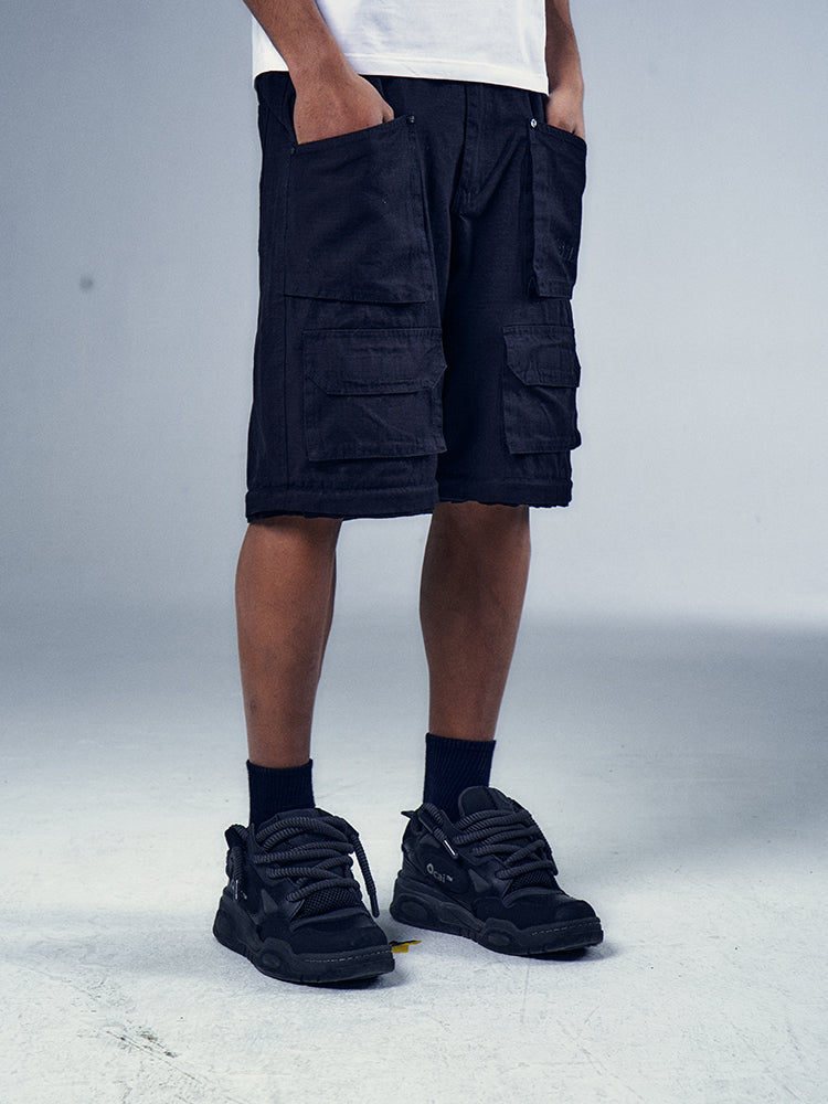 YADcrew x BIPOLAR Multi Pocket Two Wear Detachable Cargo Pants
