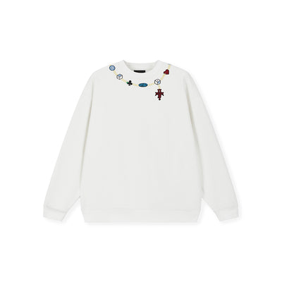 DICETINY Dice Chain Embroidered Sweatshirt | Face 3 Face