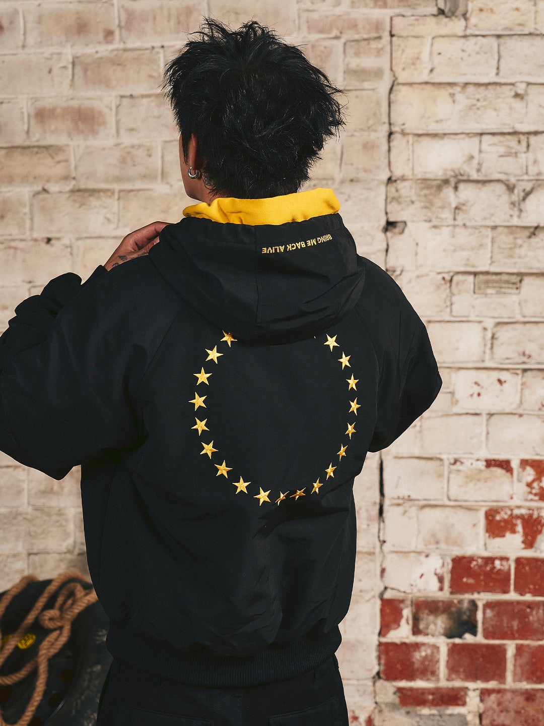 S45 Embroidered Pullover Hooded Jacket | Face 3 Face