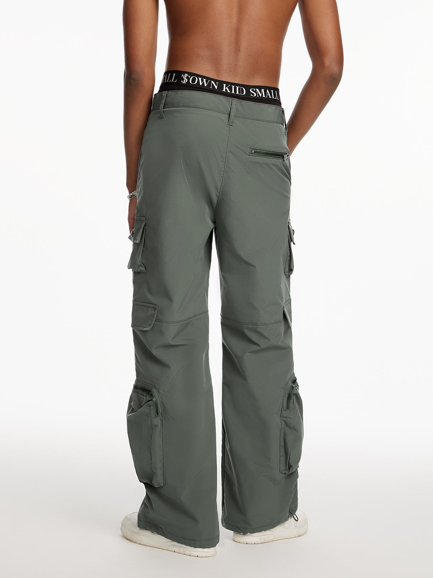 Small Town Kid Drawstring Multi Pocket Work Cargo Pants | Face 3 Face