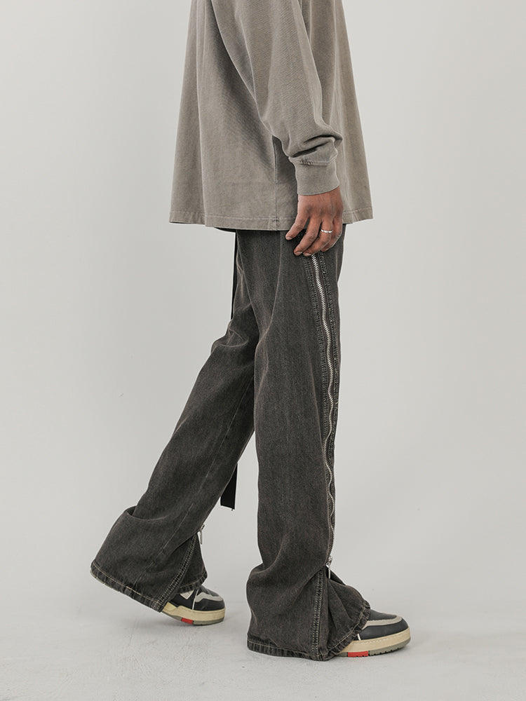 F3F Select Large Zipper Micro Large Washed Jeans