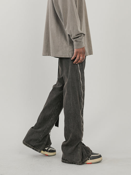 F3F Select Large Zipper Micro Large Washed Jeans