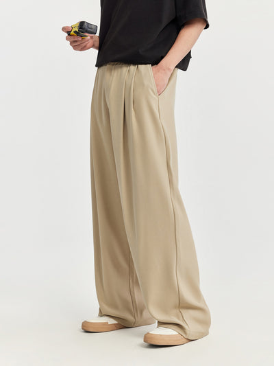 F3F Select Wide Leg Tuck Casual Suit Pants