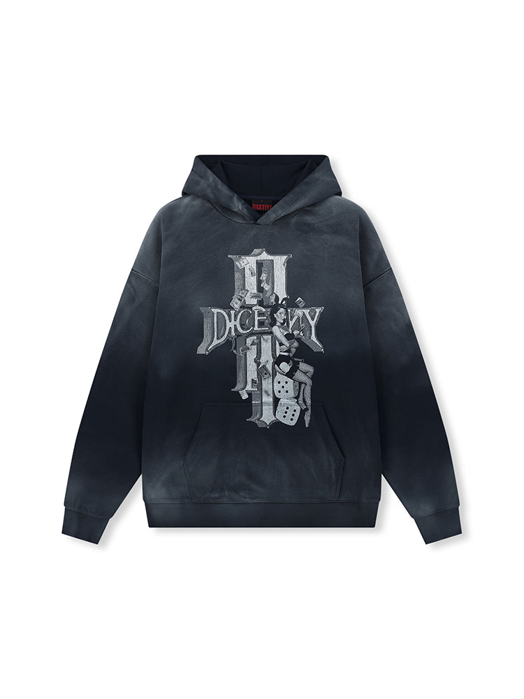 DICETINY Dice Empire Washed Hoodie | Face 3 Face
