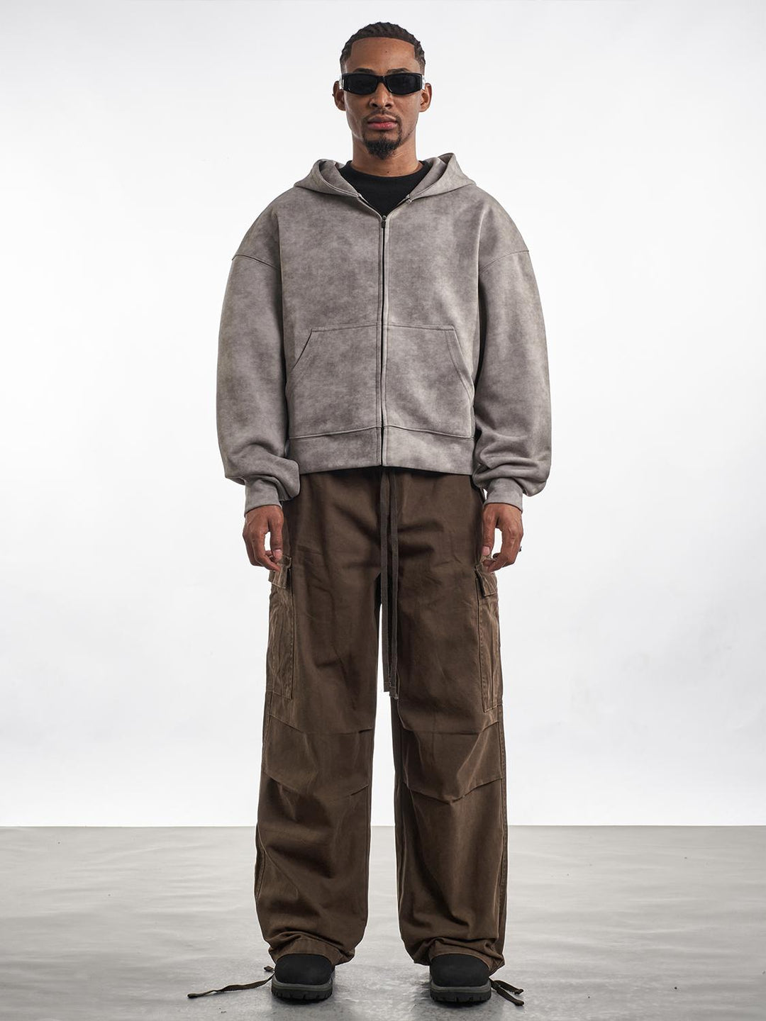 F3F Select Drawstring Large Pockets Baggy Cargo Pants | Face 3 Face