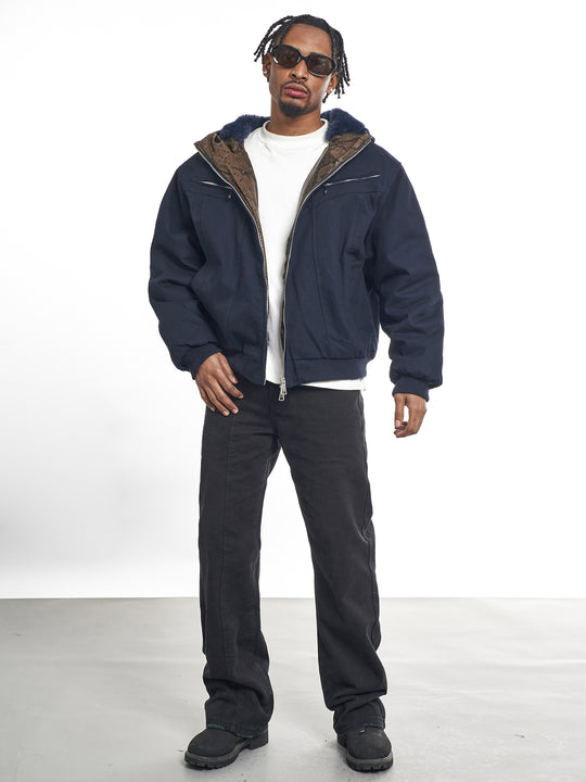 F3F Select Snake Pattern Lining Hooded Jacket | Face 3 Face