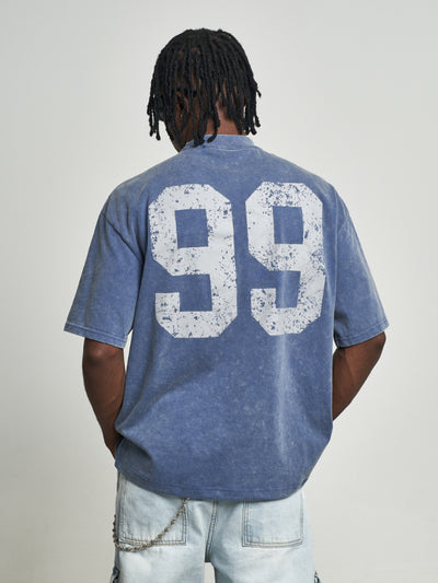 F3F Select 99 Numbering Print Washed Tee | Face 3 Face