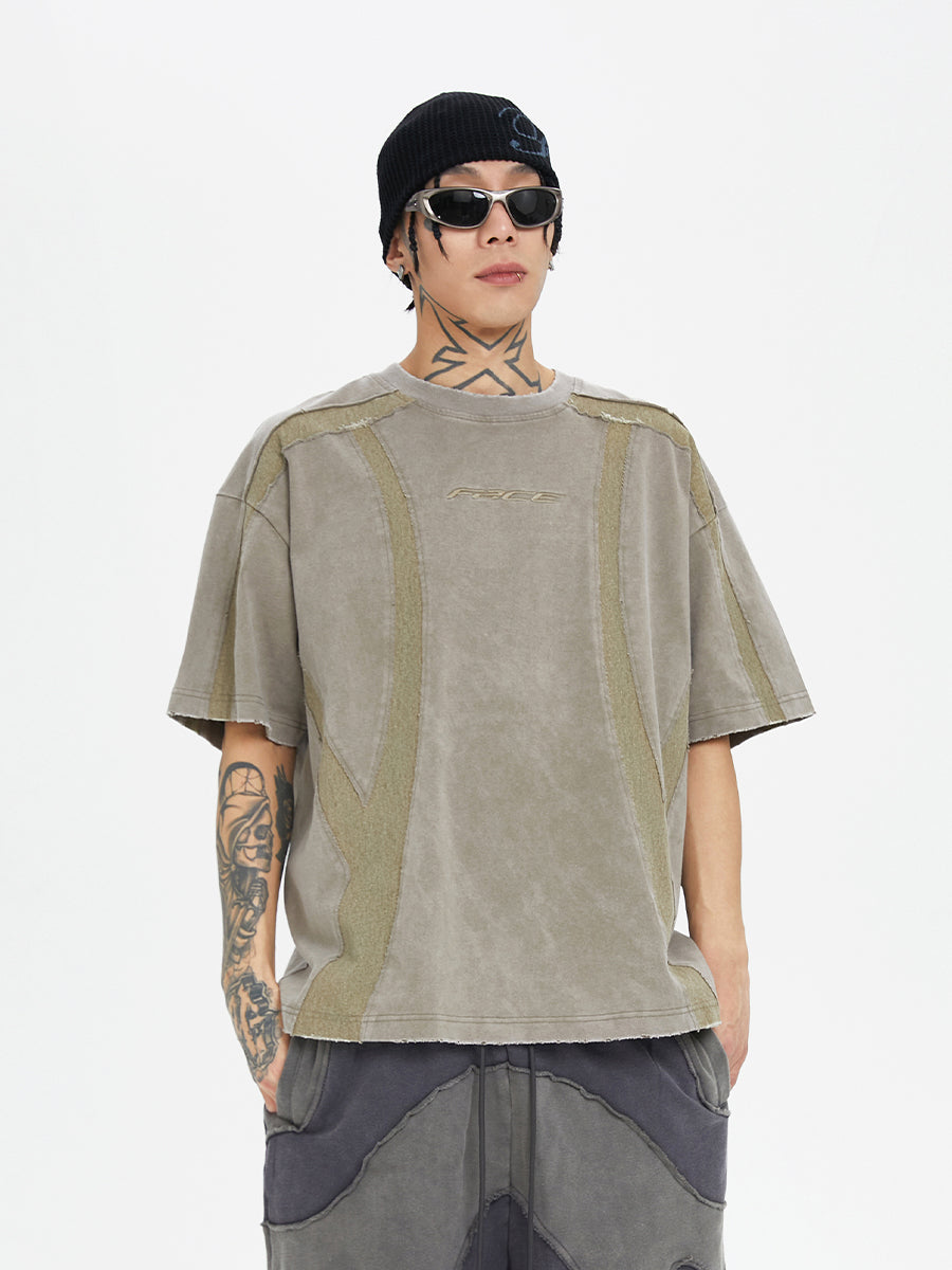 F2CE Function Burlap Destruction Patchwork Tee