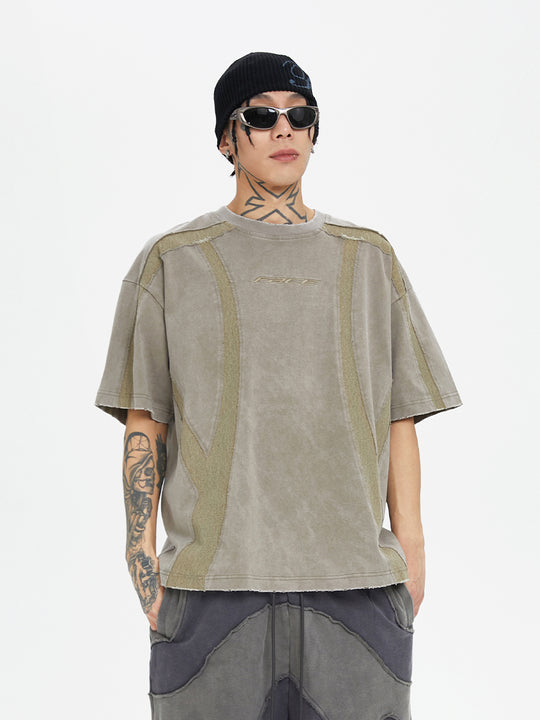 F2CE Function Burlap Destruction Patchwork Tee