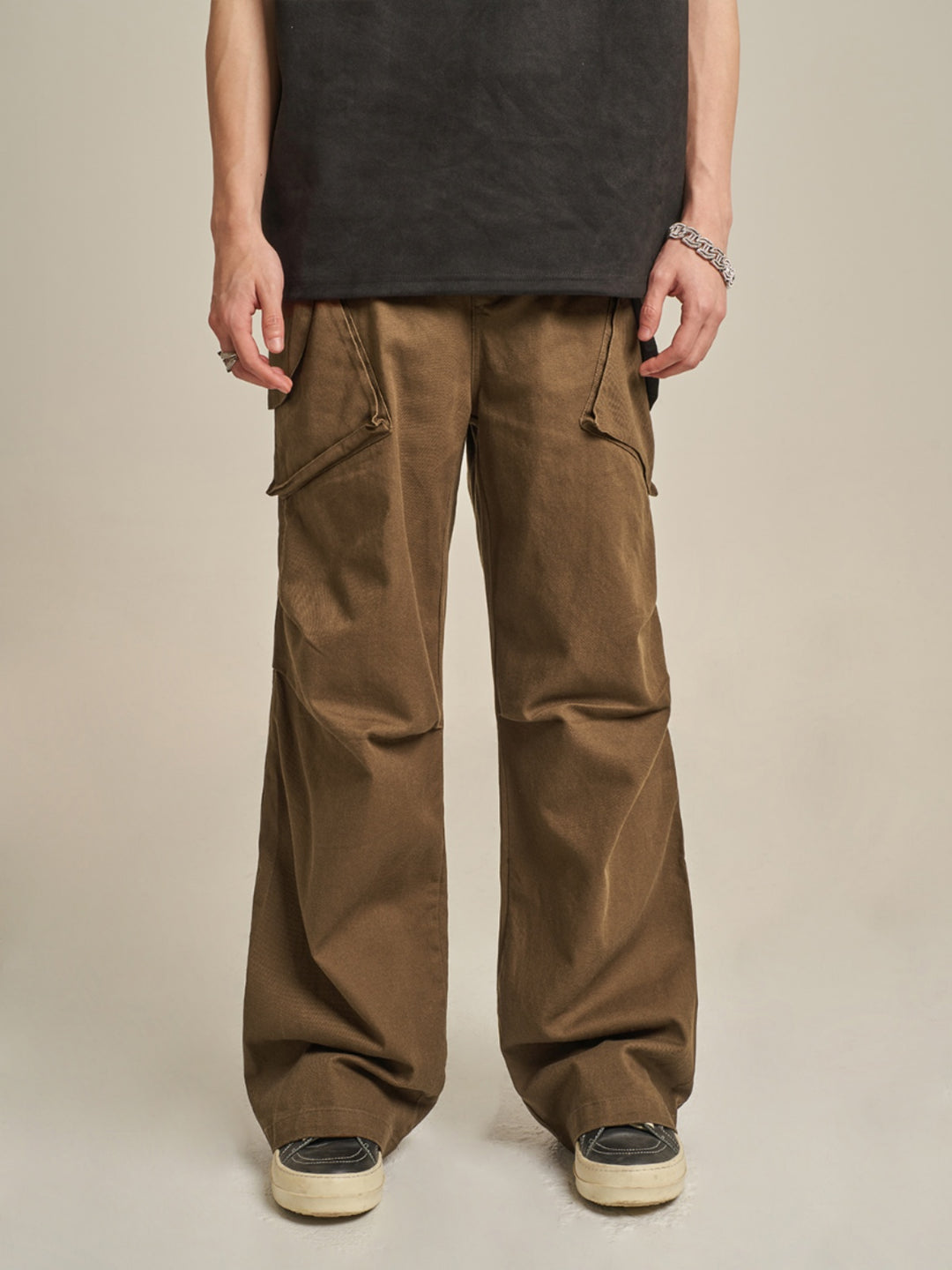 F3F Select Wide Leg Paper Bag Cargo Pants