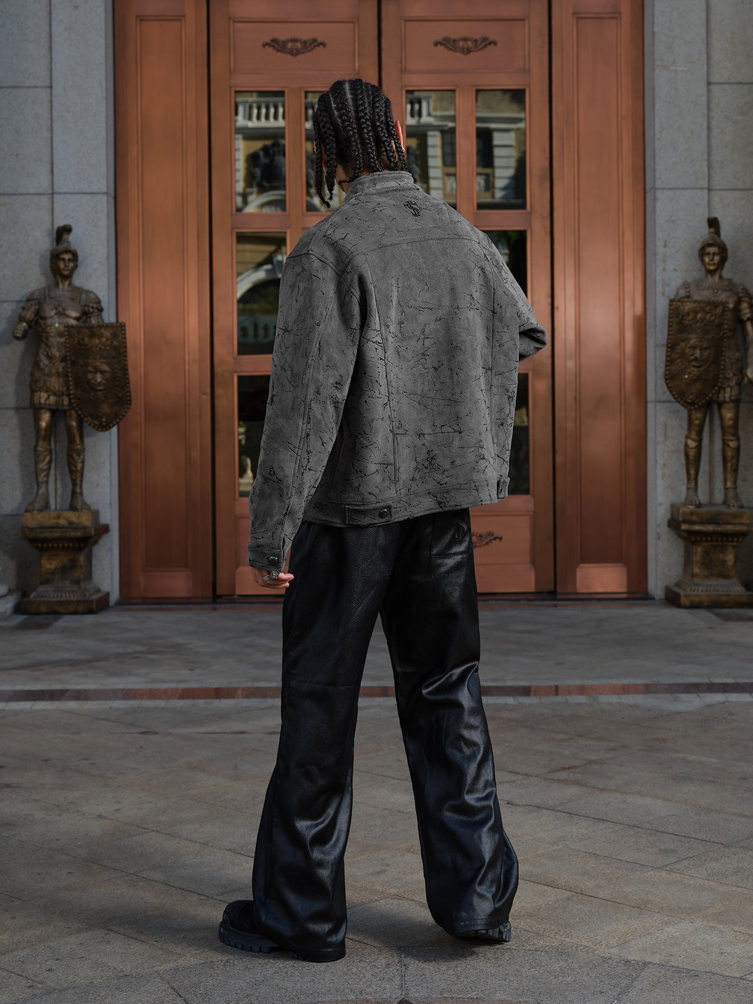 Small Town Kid Glossy Imitation Leather Pants | Face 3 Face