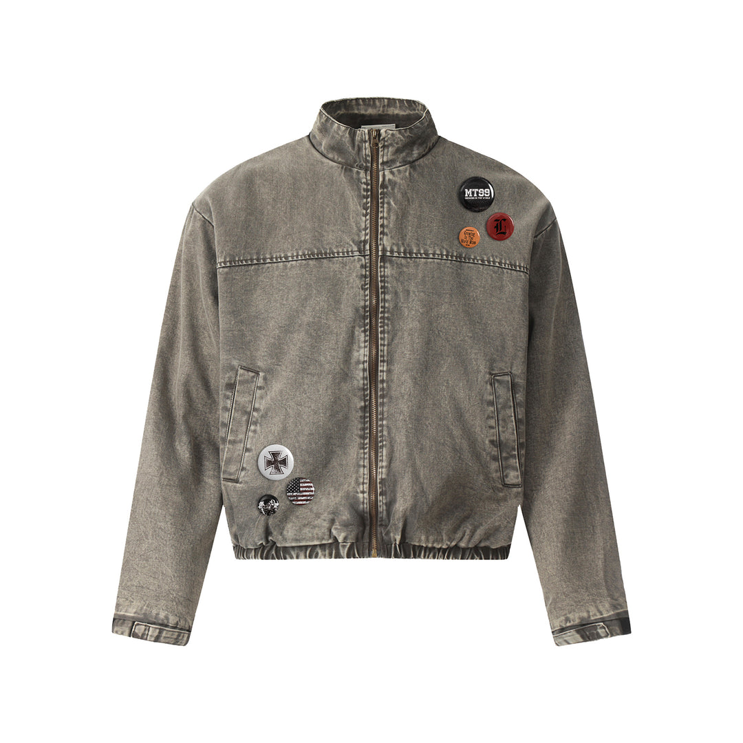 F3F Select Washed Denim Short Jacket | Face 3 Face